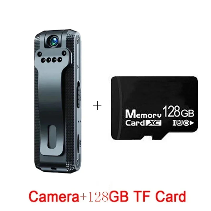 Mini caméra 64G enregistreur Lavalier sans fil Mini caméra avec enregistreur de détection de mouvement caméra de Surveillance pour conférence MP3 Au