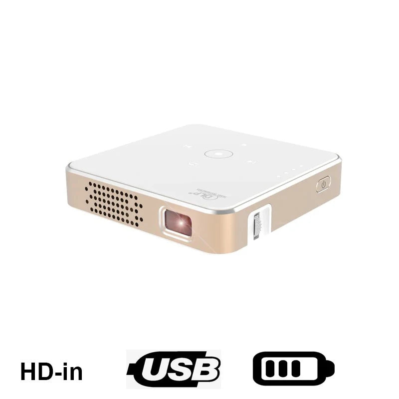 Smartldea nouveau Mini projecteur HD dlp support 1080p intégré capacité de la batterie filaire téléphone miroir projecteur projecteur Home cinéma