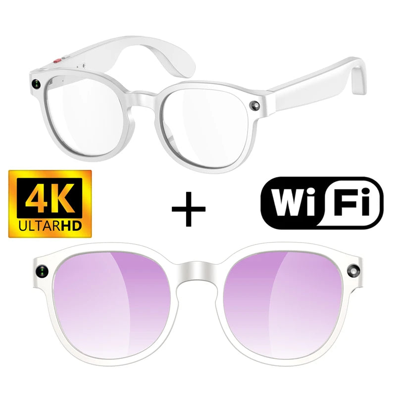 800W HD AI lunettes Bluetooth intelligentes HD prise de vue caméra étanche Photo vidéo appel vocal traduction AI lunettes de caméra intelligente