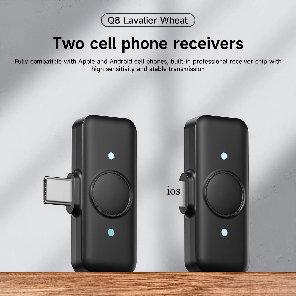 Mini microphone pour iPhone, iPad, Android, streaming en direct en extérieur, enregistrement, interview avec clip magnétique, micro cravate sans fil