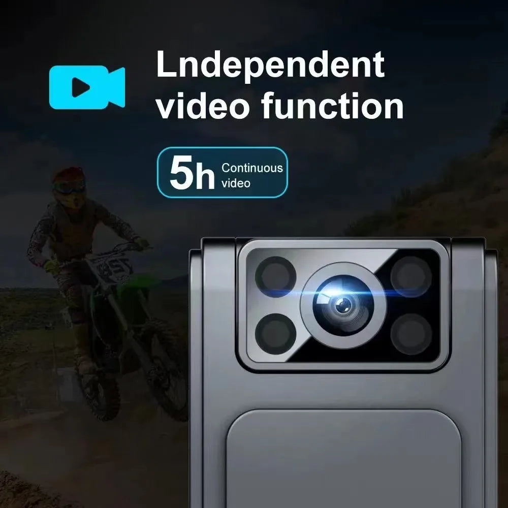 Mini Caméra Vidéo et Audio HD 1080P, Caméscope Statique en Boucle Lavalier, réinitialisation Arrière Magnétique pour Conférence en Plein Air