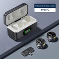 Mini microphone pour iPhone, iPad, Android, streaming en direct en extérieur, enregistrement, interview avec clip magnétique, micro cravate sans fil